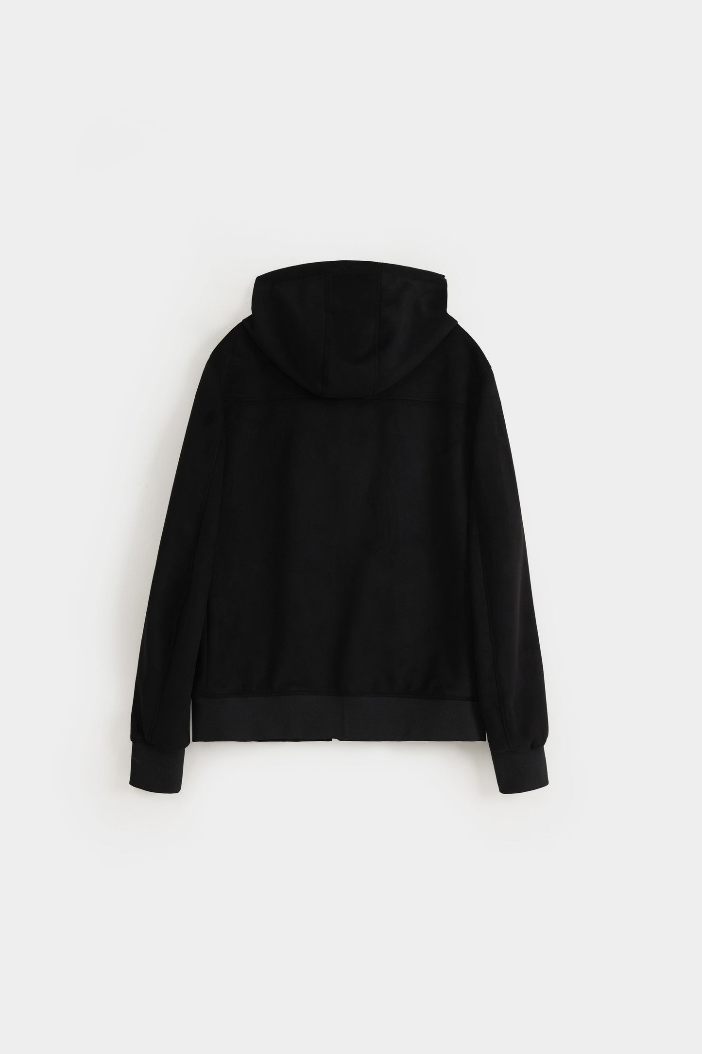 Basic Suede Jacket With Detachable Hoodie