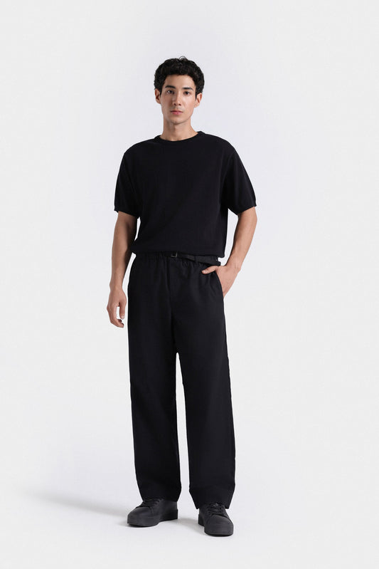 Front Pleated Straight Pants